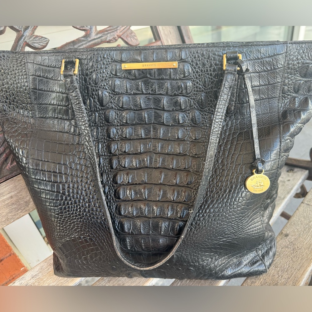 Authentic Brahmin black shoulder bag